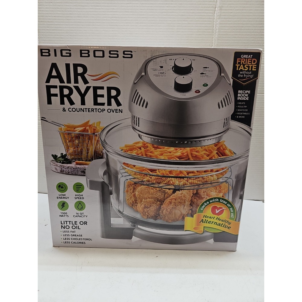 Big Boss 16 qt Deep Air Fryer Oil-Less - Healthier, Crispier Cooking